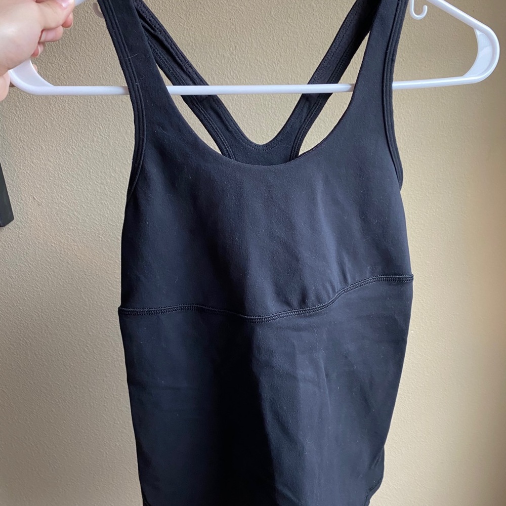 CUTE LuluLemon Black Mesh Tank